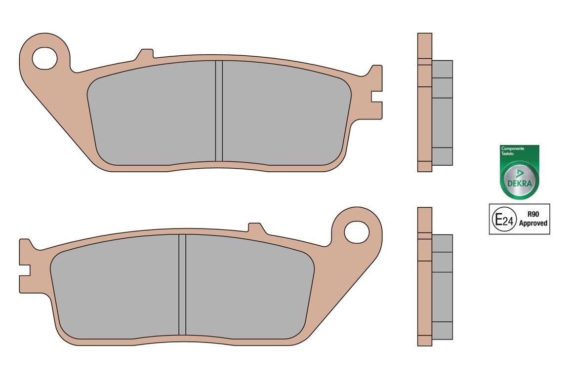 Pastiglie Freno Anteriore Brake Pads Mhr Synt Omologate Vespa Et4