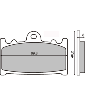 Pastiglie freno organiche SUZUKI GSX R 600 KAWASAKI GPZ 500 HUSABERG SUPERMOTO