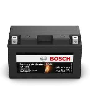 Batteria 12v 6,5ah 90a FA119 AGM pronta all'uso YT7B-BS BOSCH 0986FA1190
