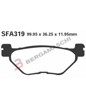 Pastiglie freno posteriori EBC SFAC319 YAMAHA T-Max 500 01-03 530 17-19 560 20-23