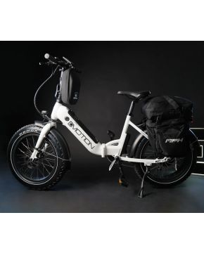 Bici 20 FAT pieghevole FLEX FLAP Bianco 48V Alluminio e-bike elettrica Emotion