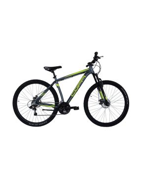 Bici 29 MTB Coppi 21 speed h48 Grigio Giallo freno disco forcella ammortizzata