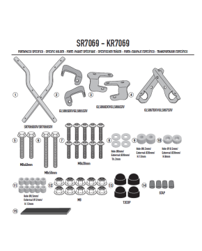 Attacco posteriore portabauletto MONOLOCK SYM ADX 125 GIVI SR7069