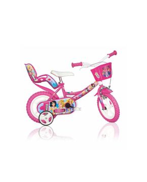 Bici 12 Principesse per bambina rotelle cestino porta bambola Dino Bikes