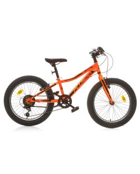 Bici 20 mtb aurelia plus 20X2.8 6 velocità fat slim ragazzo arancione fluo Dino