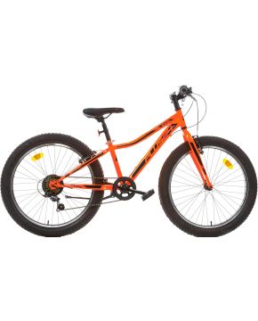 Bici 24 mtb aurelia plus 24 X 3.0 6 velocità fat slim ragazzo arancio fluo Dino Bikes