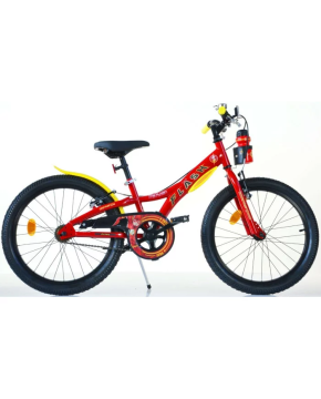 Bici 20 The Flash Gordon rossa e gialla con borraccia per bambino Dino Bike