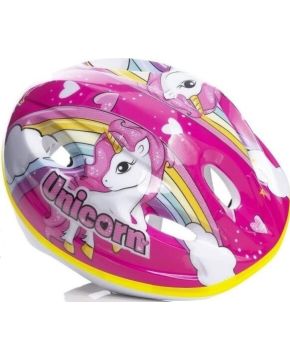 Casco protettivo bici Junior bambina rosa UNICORN taglia 52-56 cm Dino Bikes