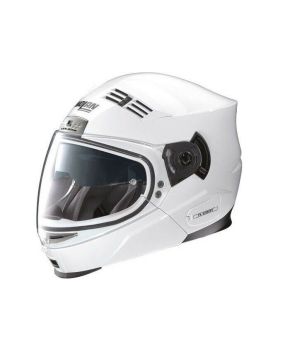 Casco moto modulare Nolan N71 classic taglia XL Bianco mentoniera visiera fumè