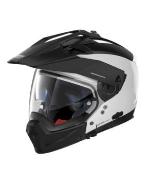 Casco crossover Nolan N70-2 X SPECIAL N-com BIANCO Lucido METAL WHITE