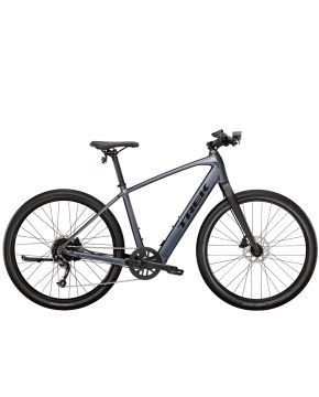 Bici Dual Sport+ 2 Hybrid 27.5 disk E-Bike pedalata assistita grigio Trek