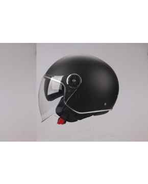Casco JET doppia visiera nero opaco 550 JFM omologazione ECE 2206 moto scooter
