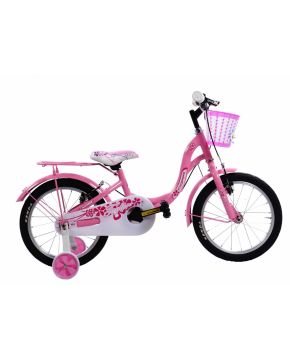 Bici 14 taylor music per bambina rosa con rotelle e cestino coppi