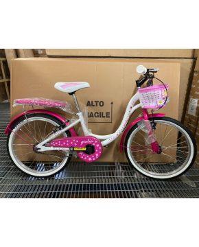 Bicicletta Giulia 20 Pollici rosa senza cambio per bambina