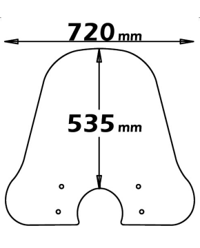 parabrezza vespa px freno a disco (a/738) PX-PE-PK-ET3 (a/758)