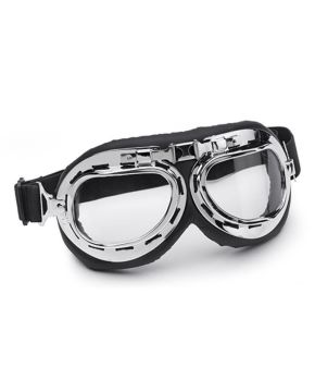 occhiali custom harley cromo lenti trasparenti